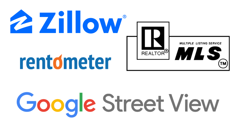 Zillow, MLS, Rentometer, Google Street View Zillow, MLS, Rentometer, Google Street View